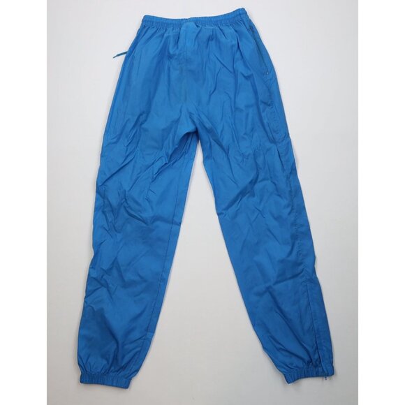Vintage 80s 90s Adidas Mens Medium Spell Out Windbreaker Joggers Pants Blue - Picture 10 of 14
